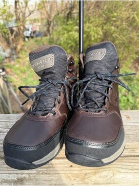 New Balance Men’s Boot Sz. 8 Waterproof 1400 Roll bar Brown Black Grey Hiking
